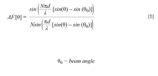 Phased array antenna pattern-Part 1: Linear array beam characteristics and array factor