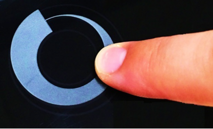 Touch scroll wheel simplifies complex user interfaces on microwaves and ovens