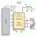Example sharing Splitting isolated power in isolated RS-485 nodes!