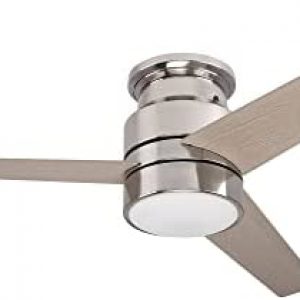 Ceiling Fan With Light 3 Blade, 52 Inch Flush Mount Ceiling Fan Smart Control Work with Alexa/Google Home|Reversible |Schedule&Timer|Needs Neutral Wire, No Hub Required