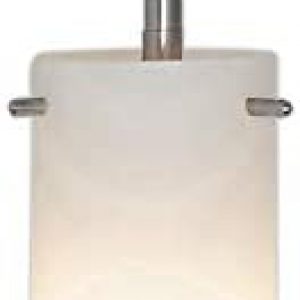 Hamilton Hills New Simple Modern Frosted Glass Pendant Light Brushed Finish | Contemporary Sleek Cylinder Design | Frosted Fixture