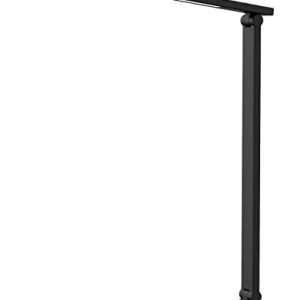 OIIAEE LED Desk Lamp, Eye-Caring Table Lamp with 3 Brightness Levels, Touch Control and Memory Function, Foldable Reading Lamp for Home Office Bedroom Study, 8W, 4000K, Black