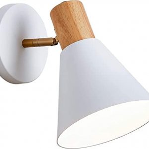 Wall Sconces Lighting Fixture,White Adjustable Bedside Wall lamp for Industrial Bedroom, Bathroom Sink Lighting for Bedroom Hallway Living Room