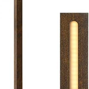 EDISHINE Modern Wood Corner Floor Lamp, Sleek Dimmable LED Atmosphere Lamp, Minimalist Standing Mood Lighting for Living Room, Bedroom, Studio, Office, 3000K Warm Light, 46″