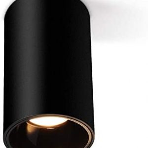 MGOR Sturdy Black Round COB Ceiling Light Surface Mounted Led Downlight for Bar Hotel Commercial Lighting Fixture Wall Mounted Spot Lamp High Brightness LED Home Indoor Spotlight Ceiling Fixture