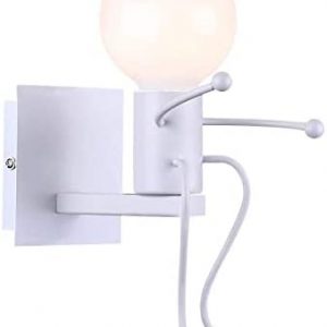 KAWELL Creative Vintage Wall Light Fixtures Indoor Wall Sconce Light Industrial Retro Wall Lamp Sconce Art Deco for Kids Room Bedroom Living Room Kitchen Stairs Hallway Restaurant Bar Cafe