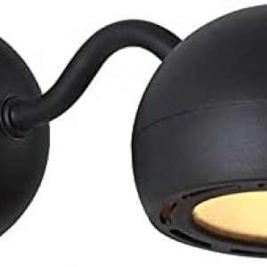 Wmdtr LED Bedside Wall Lamp Black Adjustable Single Wall Spotlight 7W Warm Light Rotatable Bedroom Reading Wall Spot Lights Books Bed Nightstand Wall Lighting Fixture