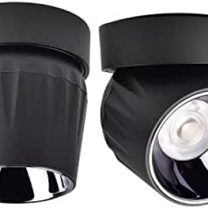 LED Ceiling Spotlight 12W – Directional Spot Light 360° Rotate / 6000K / Cold White / Wall Lamp Ceiling Spotlight for Hallway Gallery Display Living Room / Black – Cold White Light (Black, 6000K)