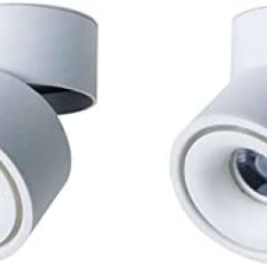 Uonlytech 2pcs Head Downlight Spotlight Single Clothing Wall Practical Ceiling Home Hallway Round Spot Room White, Store Portable Led Durable Kitchen Warm Lamp Picture Living Mounted