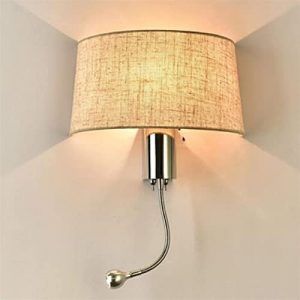 Bedroom wall lights, Retro Wall Light, European wall light Retro Bedside Wall Lamps LED Spot Lighting Plumbing Hose Rocker Arm Reading Wall Lighting with Switch Sconce Warm White Compatible with Corri