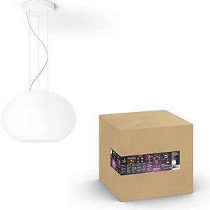 Philips Hue Flourish Ceiling Pendant LED (Bluetooth Version, Compatible with Alexa, Google Assistant), White