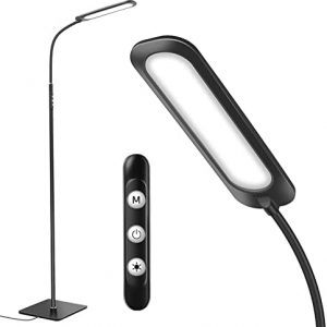 LED Floor Lamp, Anerbili Floor Lamp for Bedroom with Bright 16W, Color Temperature and 3 Brightness Adjustment 3000-6500K, Touch Control Reading Floor Lamps