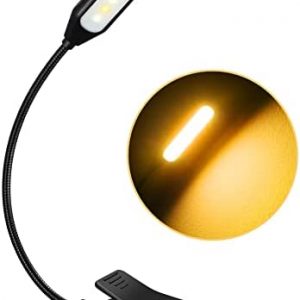 2 Pack Book Light Clip on Rechargeable, 3 Brightness Levels × 3 Color Temperatures Small Reading Lights for Books in Bed, 1.3 oz Lightweight, Up to 70 Hours Eye-Friendly Lighting for Kids