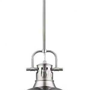 Golden Lighting 3604-L PW Duncan Pendant, Pewter with Pewter Shade