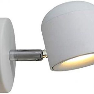 Aisilan Dimmable Modern Adjustable Wall Sconce Fixture LED COB Wall Spot Lighting Aluminum Bedside Reading Wall Light Warm White 7W 3000K BD22W3K7W-Dim