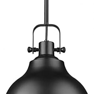 Redeast Kitchen Island Lighting, Farmhouse Kitchen Island Pendant Lights Fixture, Industrial Pendant Hanging Lights, Indoor Pendant Lighting (Black, 1 Pack)