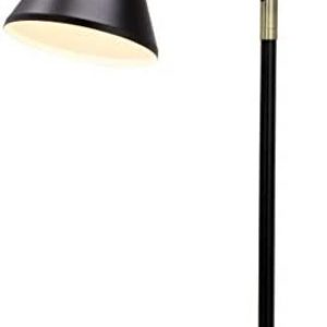 O’Bright LED Desk Lamp with USB Charging Port, Metal Lamp, Flexible Swivel Arms, Soft White LED Reading Light (3000K), Bedside Reading Lamp, Office Lamp, Table Lamp, ETL Listed (Black)