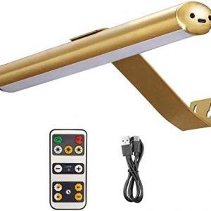MIOBLUE Rechargeable Picture Lights with Remote,Full Metal Painting Light Display LED Battery Lamp with 3 Lighting Modes, Dimmable Dartboard Light with Timer for Frame Portrait Art