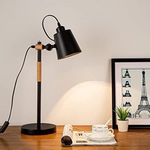 Metal Desk Lamp Adjustable Reading Desk Lamp 18W Eye Friendly LED Bulb 3 Color Light Source Modern Minimalist Nordic Style Suitable for Home, Study, Bedroom, Office, Workbench, Dormitory.