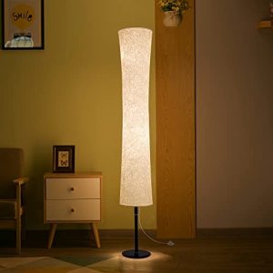 BLUEYE Floor Lamp,RGBCW 2700K-6500K,APP & Remote&Smart Voice Control, 2 X 60W Equivalent, No Hub Required,Compatible with Alexa Google Assistant, 60” Standing Lamp for Bedroom, Similar Fabric