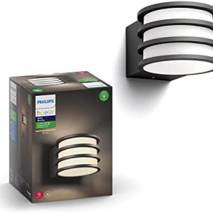 Philips Hue White and Color Ambiance Lucca Wall Light, Works with Amazon Alexa, Google Assistant, Apple HomeKit