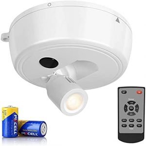 Wireless LED Picture Lights Battery Operated Spot Lights Indoor, Puck Lights with Remote, Closet Light, Wall Light, Spotlight Lamp, Battery Powered Ceiling Light, Stick On Art Lights for Paintings