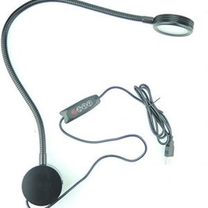 QUANS 3 Color Changeable 10 Level Dimmable Flexible Gooseneck Wall Mount Mounted Bedside Reading LED Light Lamp with USB Port (3 Color 10-Level (Black))