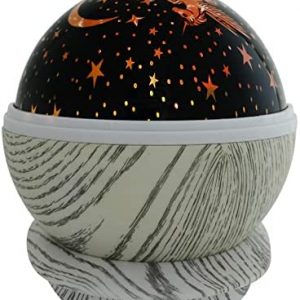 LLQ Kids Night Light with Sound Machine Remote Control LED Lighting Modes Moon Lights for Baby Bedroom 360°Rotating Planet Projector with 8 Lullabies for Child Sleep Peacefully USB Lamp Sensory Toys