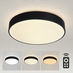 LLHZSY Dimmable Ceiling Light Ultra-Thin Flush Mount Ceiling Lamp with Remote Control for Bedroom Kitchen Hallway Laundry Room Living Room Kid’s Room