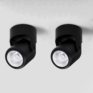 Indoor Chandelier Ceiling Spotlight,Adjustable Wall Spot Light Fixture, Black Aluminum Wall Lamp Spotlight for Shop Exhibition Lighting