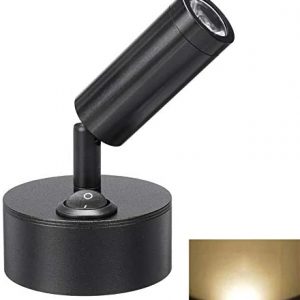 Adjustable 12V Reading Beside Light, Modern Cabinet LED Spot Reading Light, Wall Surface Mount on RV, Interior Spotlight for Camper Trailer Motorhome Home