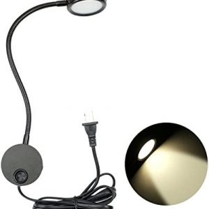 YUHAN Flexible LED Wall Lamp,3W Gooseneck Wall Mount Sconce Reading Light with Switch and Plug in Cord for Indoor Bedroom Living Room or Kids Room,Students’studying Lights (Warm White)