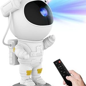 Night Light Projector for Kids, Cute Astronaut Night Light, LED Star Projector, Galaxy Lighting Ceiling Stars, Night Lights for Bedroom, Nursery, Childrens Room (Kawaii Room Decor Aestheticr)