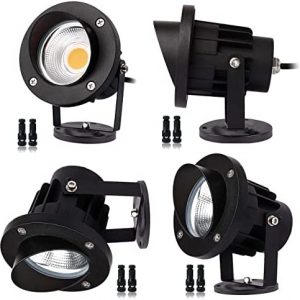 EAGLOD 20W Led Spotlight Outdoor Landscape Light,Low Voltage Led Landscape Lighting,12V~24V AC/DC Waterproof Flag Lights for Yard Wall Mounted Light 3000K Ultra Warm White Lawn Decorative Lamp (4Pack)