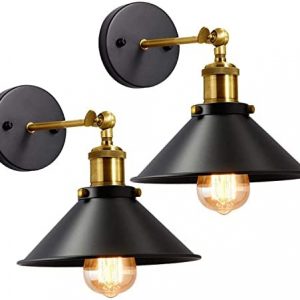 Lysed Wall Sconces Set of 2,Rustic Sconce Light Industrial Vintage Wall Lights Fixtures,Sconces Wall Lighting Arm Swing Wall Lamp Vintage Wall Lamp