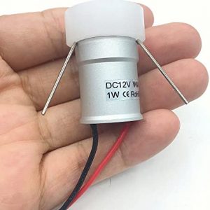 MONEYN Mini Acrylic LED Downlight Led Stairs Wall Light 1W DC12V Recessed Cabinet Spot Lamp KTV Spotlight Staircase Step Ceiling Lights