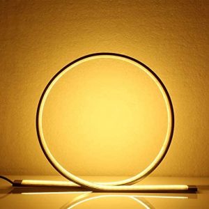 Remibel Minimalist Style Designer Table Lamp, 12W Decorative Dimmable Beside Desk Lamp with Sensitive Touch Controller, Adjustable Brightness & Color Temperature – 13“W x 9“ H