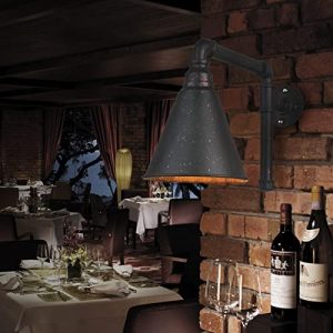 European wall light American Style – Retro Water Pipes Iron Single Head Wall Lamp Wall Lantern Loft Industrial Art Modeling Personality Spots Wall Light Wall Sconce Do Old Country Bar Lighting ,Wall L