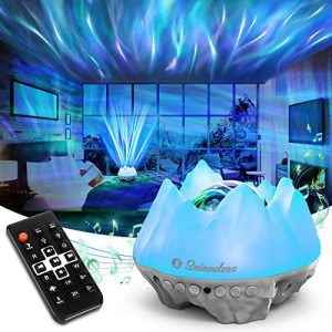 Northern Lights Aurora Projector, Seianders Star Projector for Bedroom, Bluetooth Music Speaker & White Noise Galaxy Light Projector, LED Night Light for Kids Adults, Gaming Room, Ceiling, Room Decor