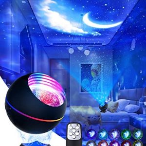 Galaxy Projector Star Projector 3 in 1 Ocean Galaxy Night Light Ceiling Projector Galaxy 360 Pro Galaxy Globe Projector 40 Lighting Modes with Remote Voice Control for Bedroom Gift for Kids Adults