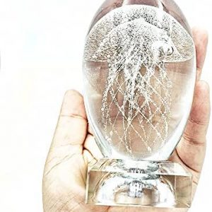 3D Jellyfish Lamp Night Light for Children Kids Baby Lampara LED Multicolor Lighting Crystal Fish Gifts Home Decoration (White)