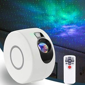 DRIONO Starry Night Light Projector – Remote Control Rotating 7 Color Modes Optional Galaxy Night Light Nebular Cloud and Star Projector, RBG / Speed / Brightness Adjustable