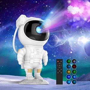 Astronaut Light Projector, Gemmac Galaxy Light Projector Multi-Colored Nebula Galaxy Starry Night Light Projector Lamp with Remote Control USB Planetarium Projector for Bedroom, Gift, Adults, Kids