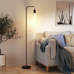 Floor Lamp Industrial, A ANTEN Floor Lamp 63 Inch Standing Lamp, E26 Socket On/Off Modern Floor Lamp for Bedroom, Living Room, Minimalist, Vintage, Mid Century