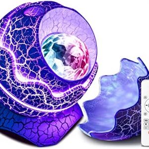 Star Projector, PRANITE Dinosaur Eggs Galaxy Projector, Bluetooth Nebula LED Star Light Projector for Bedroom Home Ceiling Decor Party, Remote Control Night Lamp with White Noise for Kids Adults