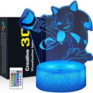 3D ,Anime Table Lamp with Remote Control Kids Bedroom Decoration, 16 Colors ,Creative Lighting for Perfect Souvenir Gifts for Christmas and Birthday Gifts