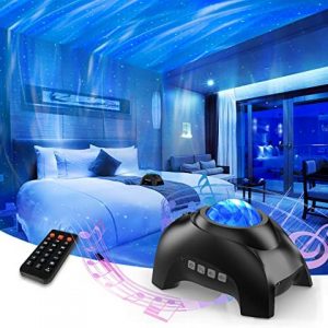 Vidafelic Aurora Star Projector, Night Light Galaxy Projector with Remote,White Noise Bluetooth Speaker,Northern Lights Starry Sky Light Projector for Room Bedroom Decor, Gifts for Kids Teen Adults