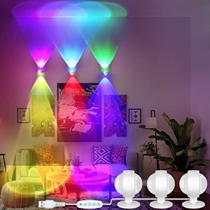 Kyushu Wall Light Led, Sconces Wall Lighting Room Decor, Multicolor Wall Decor Lights Ambient Bar Light Ceiling Light Fixture for Hoom/Bedroom/Bar/Stair Outdoor Lights Gifts for Kids Father Mother