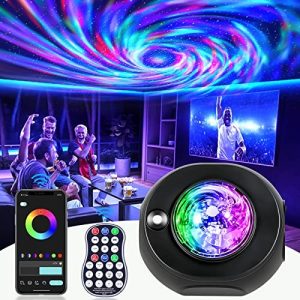 Star Projector Galaxy Projector, Happy Birthday Decorations Gifts Night Light with Remote Nebula Starry Light Projector Twinkling Ceiling Stars Projection for Home Gaming Bedroom Kids Room Decor Light