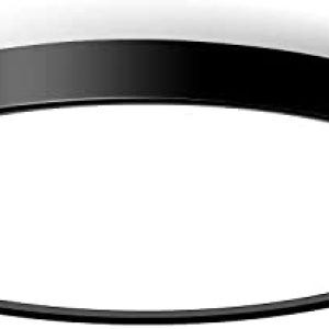 LED Flush Mount Ceiling Light Fixture, 9inch Modern Black LED Ceiling Light, 18W 5000K, Low Profile Slim Flat Surface Mount Ceiling Lights for Bedroom Kitchen Hallway Laundry Stairwell Basement Closet